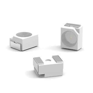 3D-Rendering von weißen Kunststoffgehäusen