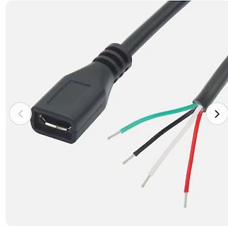 USB-Kabel mit abisolierten Adern
