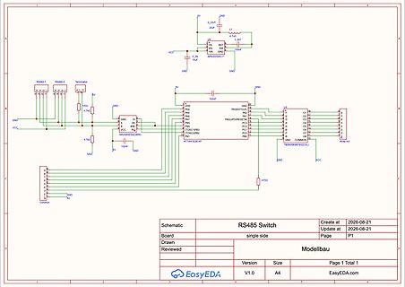 Schaltplan eines RS485-Switches