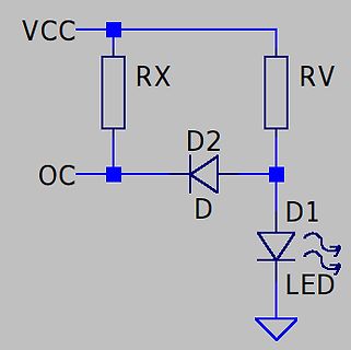 Schaltplan einer LED-Schaltung