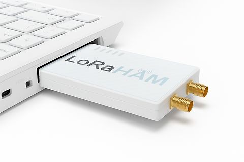 LoRaHAM USB-Stick mit Antennenanschlüssen