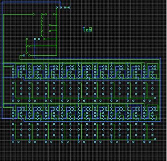 CAD-Ansicht eines Leiterplatten-Layouts