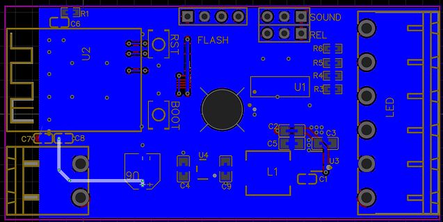 PCB-Layout einer Leiterplatte