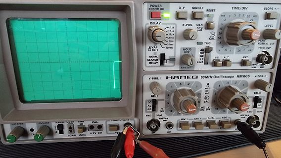 Hameg 60MHz Oszilloskop mit Messleitung