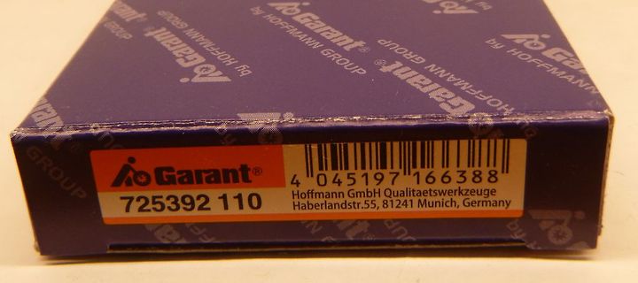 Verpackung von Hoffmann Garant Werkzeug