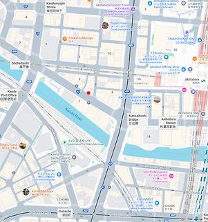 Digitaler Stadtplan von Akihabara, Tokio