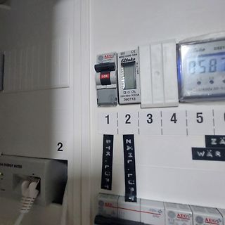 Elektroverteiler mit Eltako Modulen und Zählern