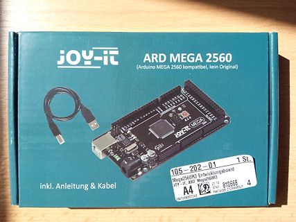 Verpackung eines Joy-it ARD MEGA 2560 Mikrocontrollers