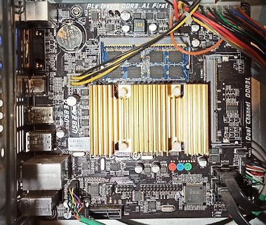 Foto eines Computer-Mainboards