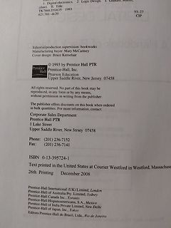 Impressum einer Buchseite von Prentice Hall