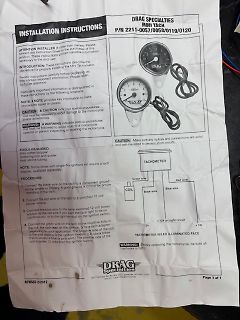 Installationsanleitung für Drag Specialties Mini Tachometer