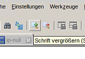 Ausschnitt einer Software-Menüleiste