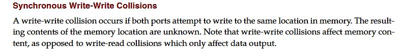Textausschnitt zu Synchronous Write-Write Collisions