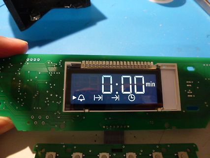 Foto einer Leiterplatte mit LCD-Display