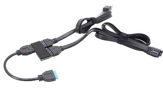 HDMI Splitter Kabel mit USB-Anschluss