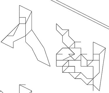 Abstrakte geometrische Linienzeichnung