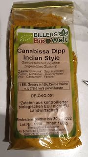 Verpackung von Canabissa Dipp Indian Style