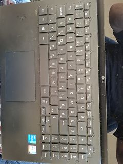 Nahaufnahme einer Laptop-Tastatur