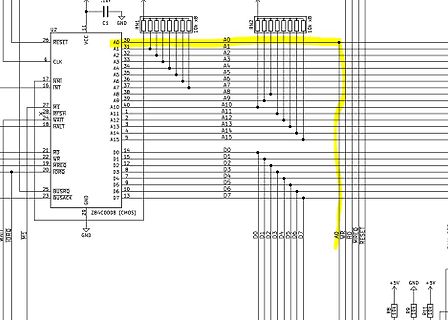 Schaltplan eines Z84C0008 Mikrocontrollers