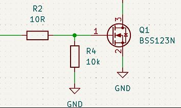 Schaltplan mit MOSFET BSS123N