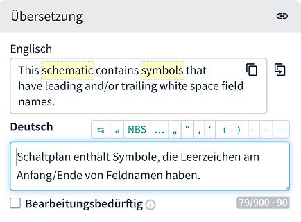 Übersetzung von Englisch nach Deutsch