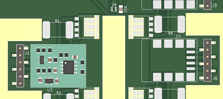 Ausschnitt eines PCB-Layouts