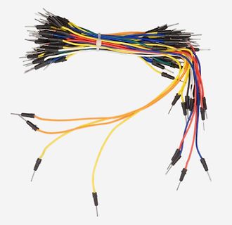 Bunte Jumper-Kabel mit Steckern