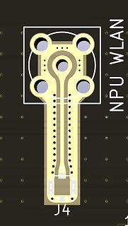 PCB-Layout Ausschnitt NPU WLAN
