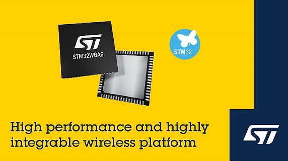 Werbebanner für STM32WBA6 Mikrocontroller