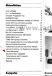 Inhaltsverzeichnis einer Zeitschrift