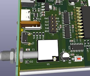 3D-CAD-Ansicht einer Leiterplatte