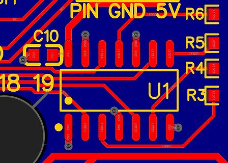 Ausschnitt eines PCB-Layouts