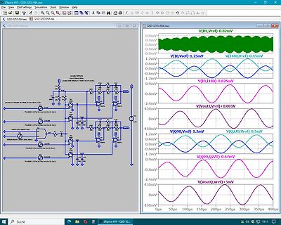 LTspice Simulation Schaltplan und Wellenformen
