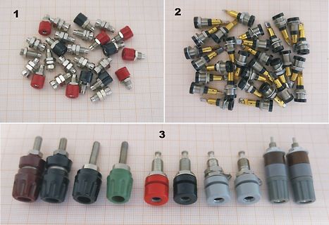 Verschiedene BNC-Stecker und Adapter