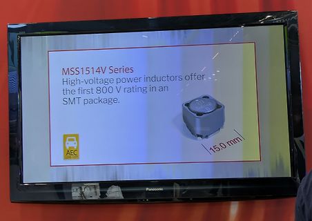 Abfotografierter Bildschirm mit Produktinformationen zu MSS1514V Induktoren