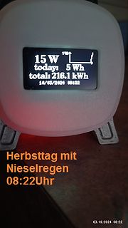 Display eines Energiemessgeräts