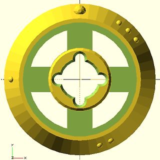 3D-CAD-Modell eines runden Objekts
