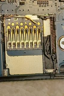 SIM-Karten-Slot auf einer Leiterplatte