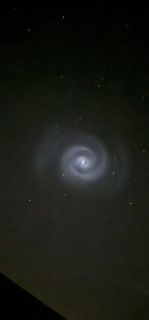 Spiralgalaxie am Nachthimmel