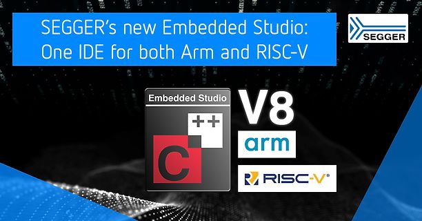 Werbebanner für SEGGER Embedded Studio V8