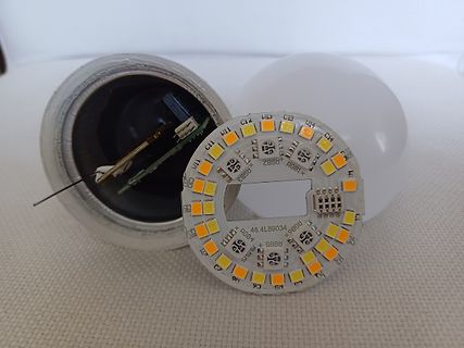 LED-Platine einer Glühbirne