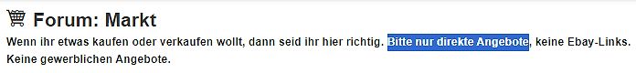 Forum-Header Marktbereich