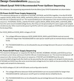 Textabschnitt zu Design Considerations Xilinx Zynq 7010/15