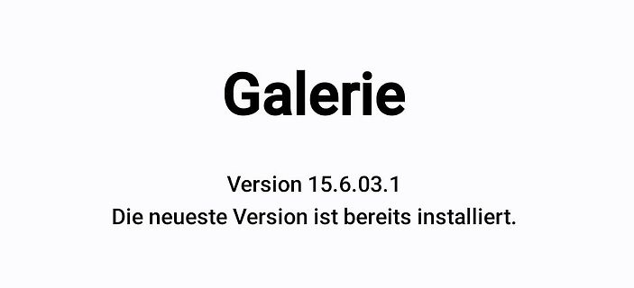 Software-Versionsmeldung