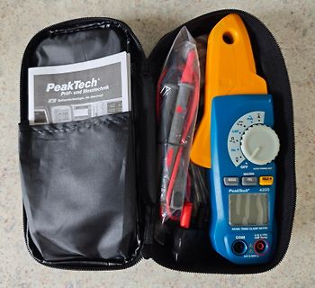 PeakTech AC/DC True RMS Clamp Meter im Etui