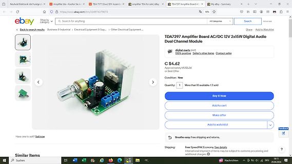 eBay-Angebot für TDA2977 Verstärker Modul