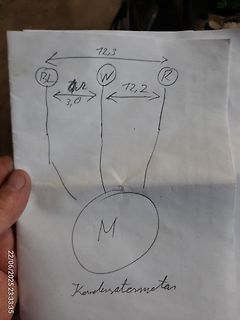 Handgezeichnetes Diagramm mit Messwerten
