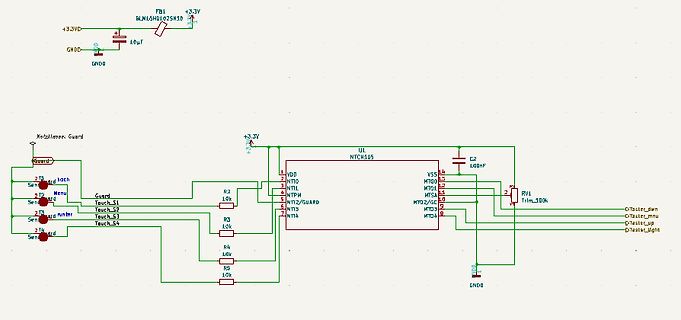Schaltplan mit Mikrocontroller NTCH105
