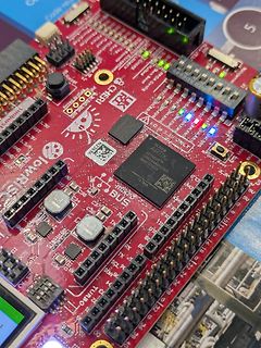 Detailaufnahme einer FPGA-Entwicklungsplatine