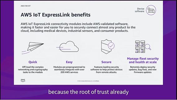 Präsentation der AWS IoT ExpressLink Vorteile